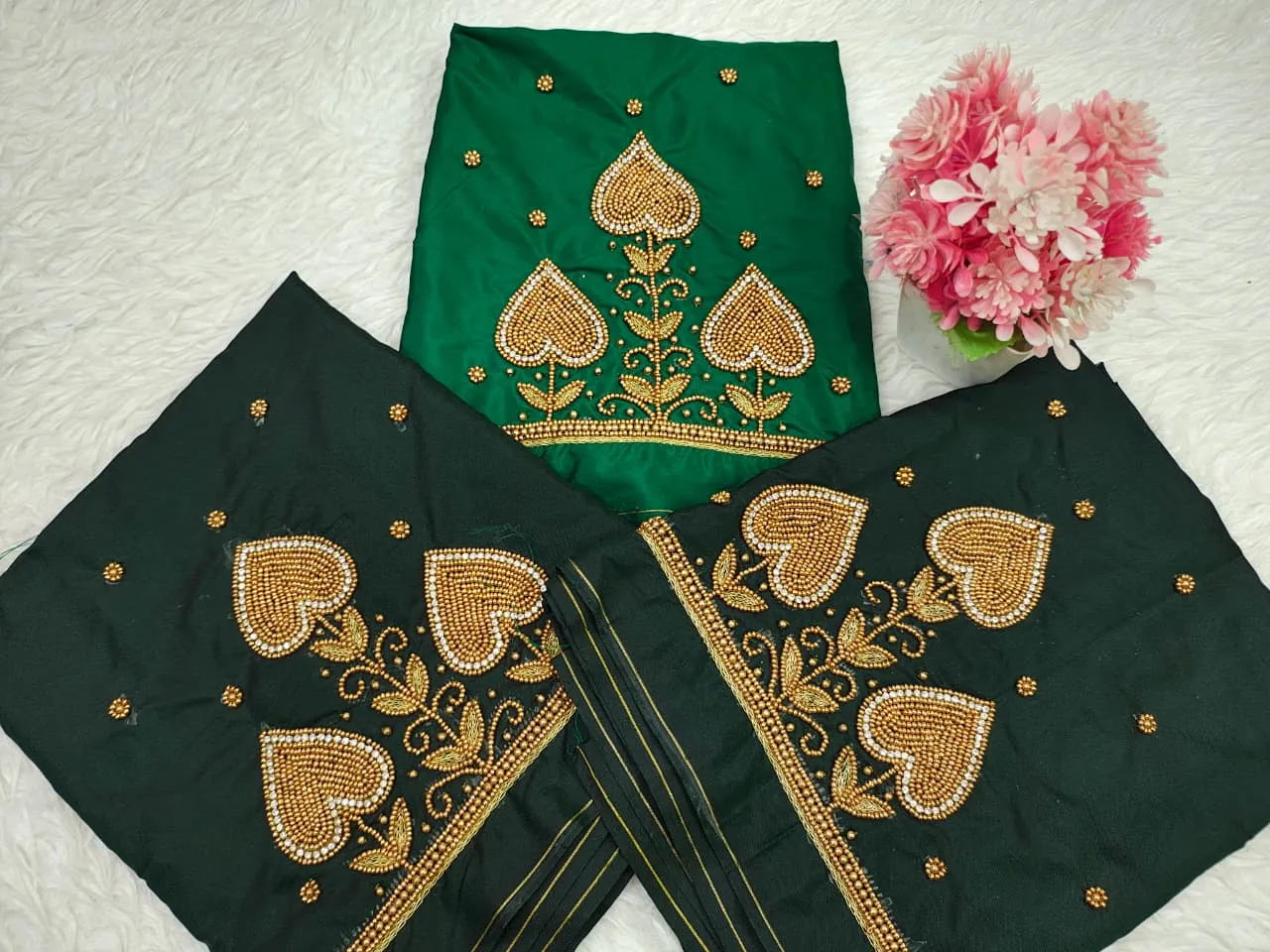 Grace Redefined Badam Buti Aari Work Blouse in Custom Sizes Best Budget Offer - Image 2