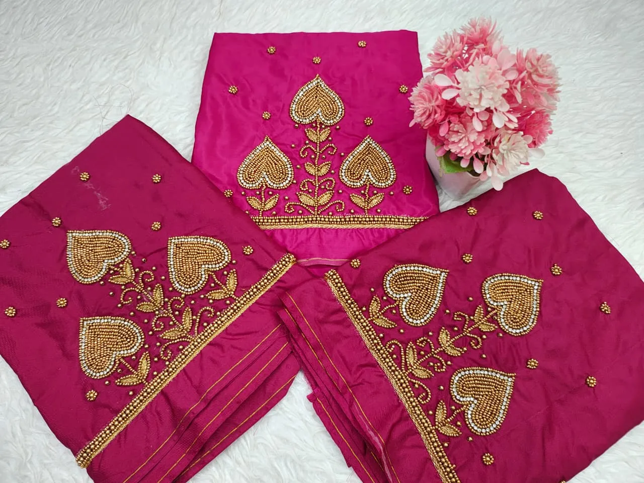 Grace Redefined Badam Buti Aari Work Blouse in Custom Sizes Best Budget Offer - Image 3