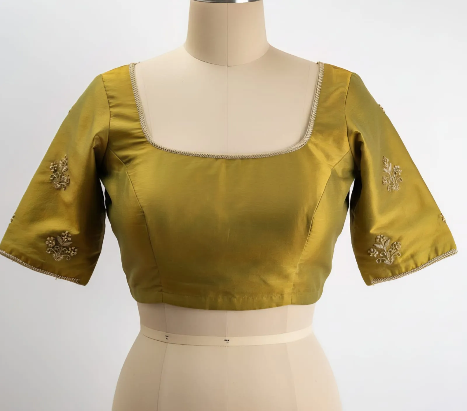 MustHave Pista Green Maggam Work Blouse  Elegant Minimal Design Sale