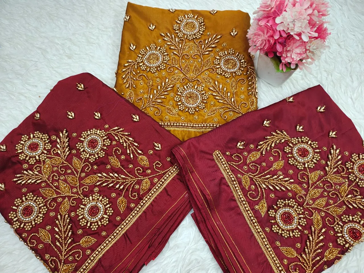 Premium Bottle Green Aari Work Blouse BudgetFriendly Luxury in Custom Sizes Exclusive Discount Offer - Image 5