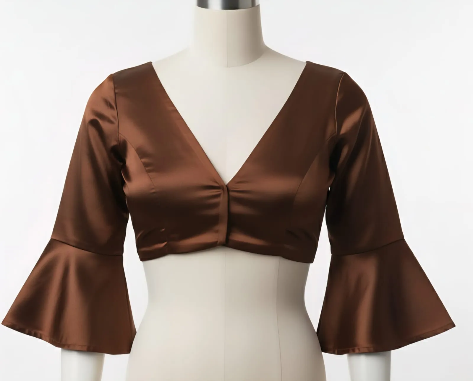 Premium Designer V-Neck Blouse  Latest Fancy Trend for Modern Ethnic Looks