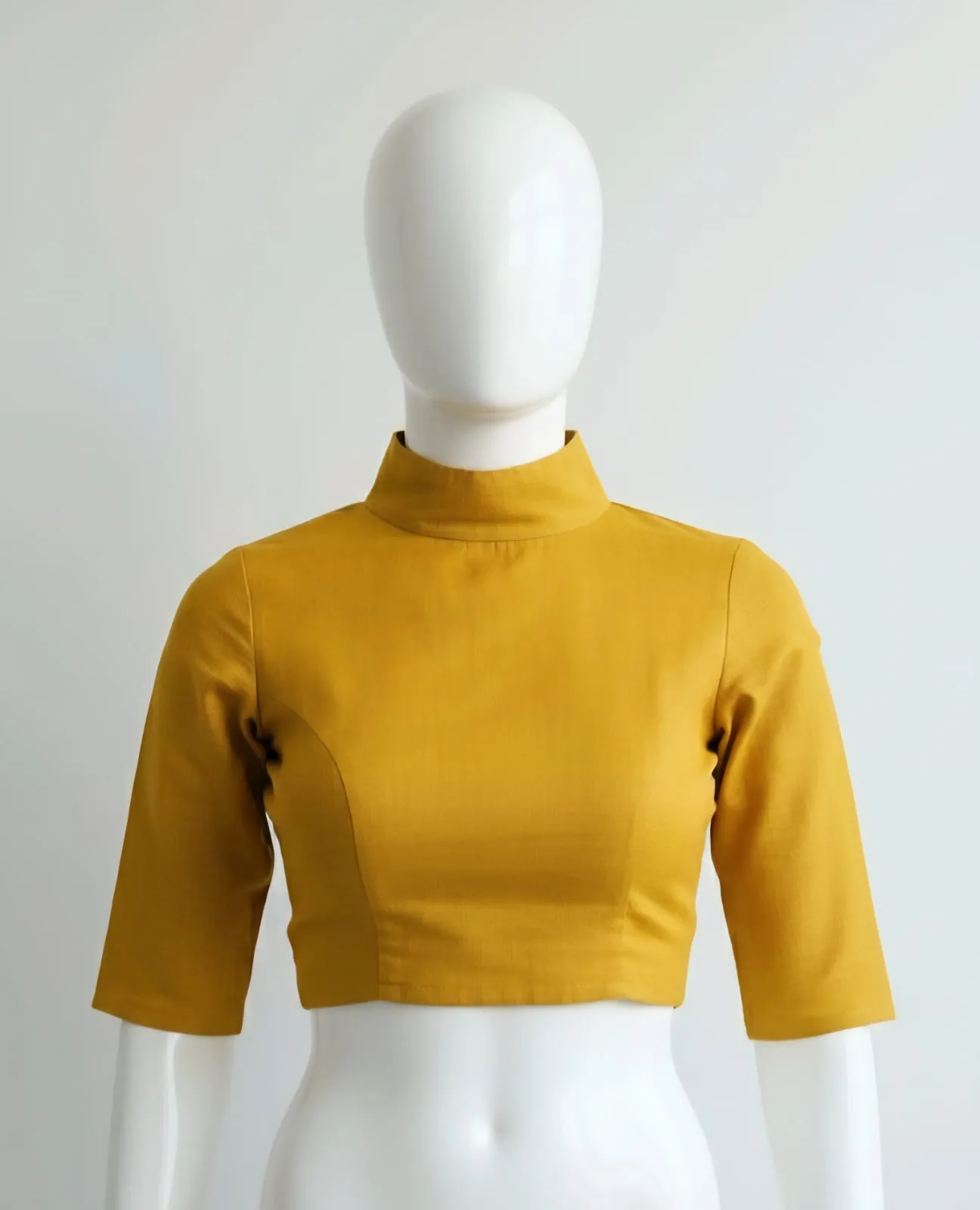 Premium High Polo Neck Designer Blouse  Trendsetting Elegant Fashion Edit