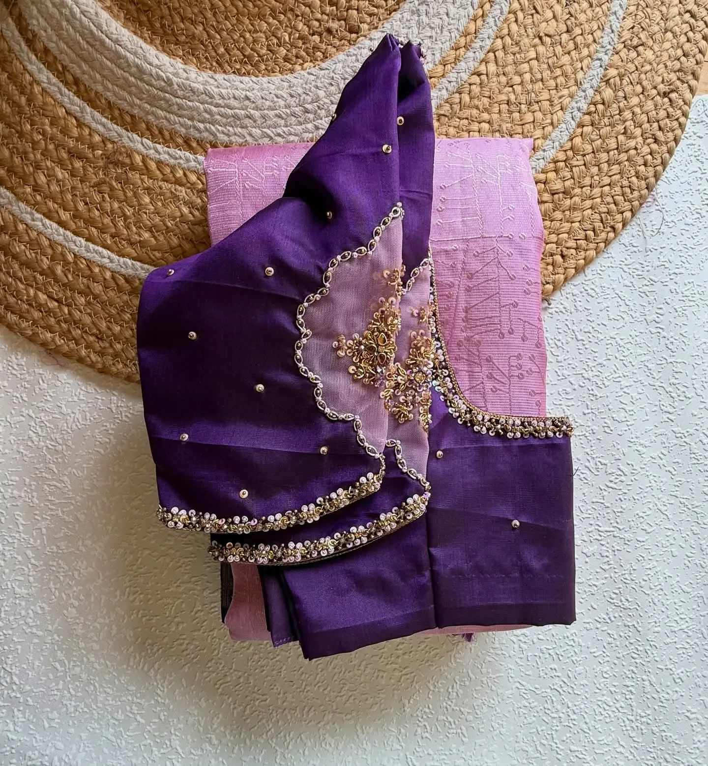 Purple Lavender Maggam Work Blouse  BudgetFriendly Premium Design for Smart Shoppers