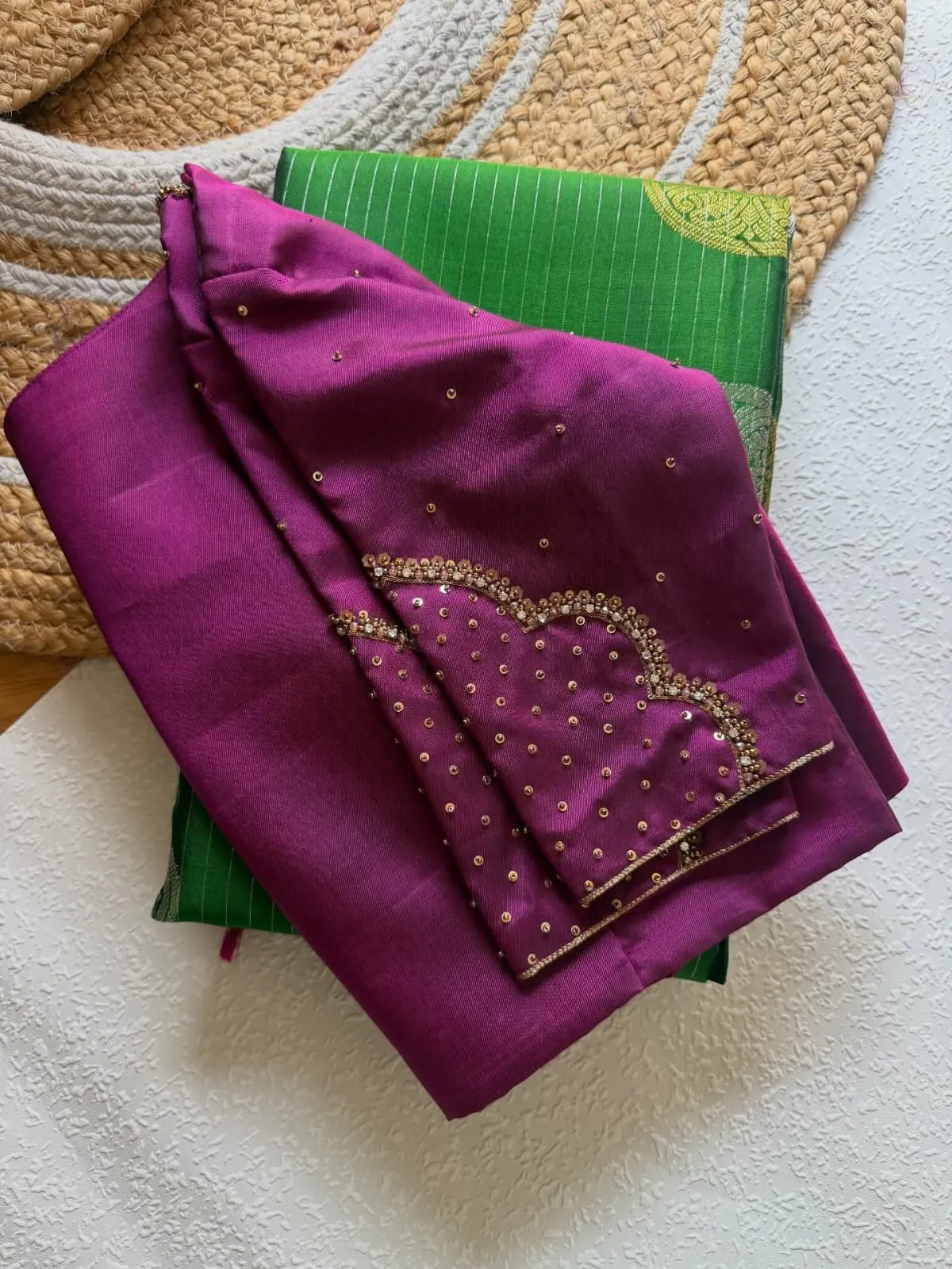 Purple Maggam Work Blouse Under Budget  Premium Look, Everyday Comfort