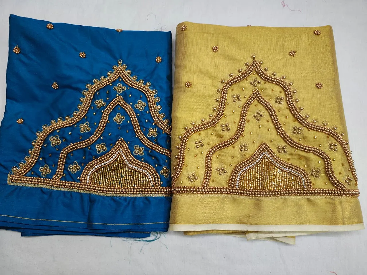 Red Temple Design Aari Work Blouse  Premium Craft at Budget Price Limited Discount Offer