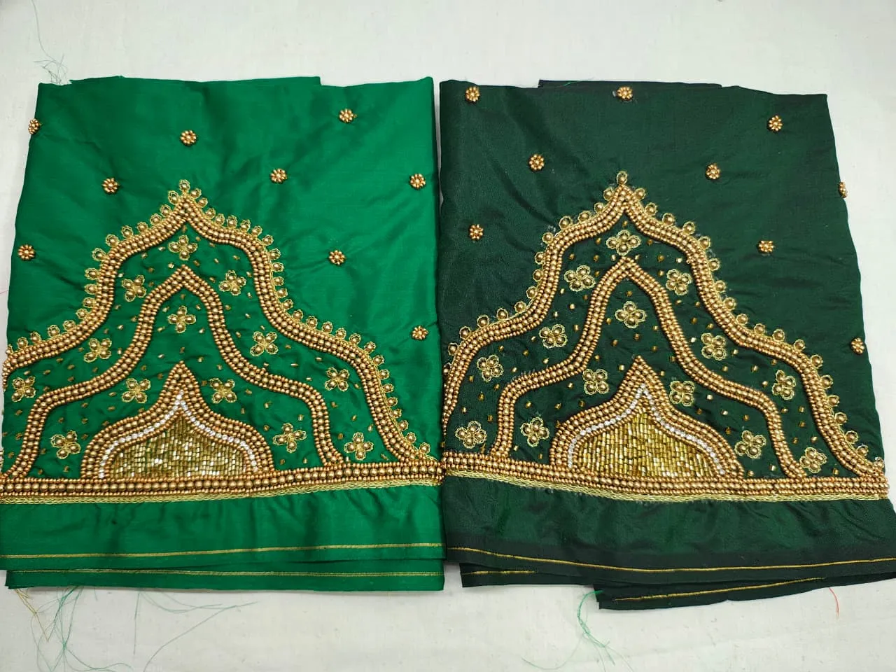 Red Temple Design Aari Work Blouse Premium Craft at Budget Price Limited Discount Offer - Image 4