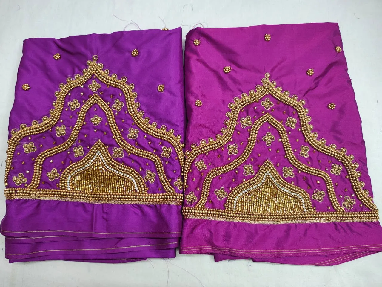 Red Temple Design Aari Work Blouse Premium Craft at Budget Price Limited Discount Offer - Image 5