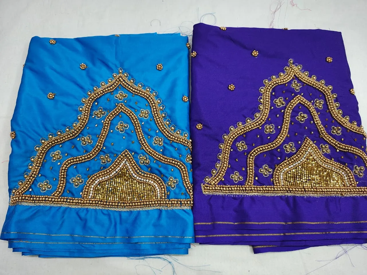 Red Temple Design Aari Work Blouse Premium Craft at Budget Price Limited Discount Offer - Image 7