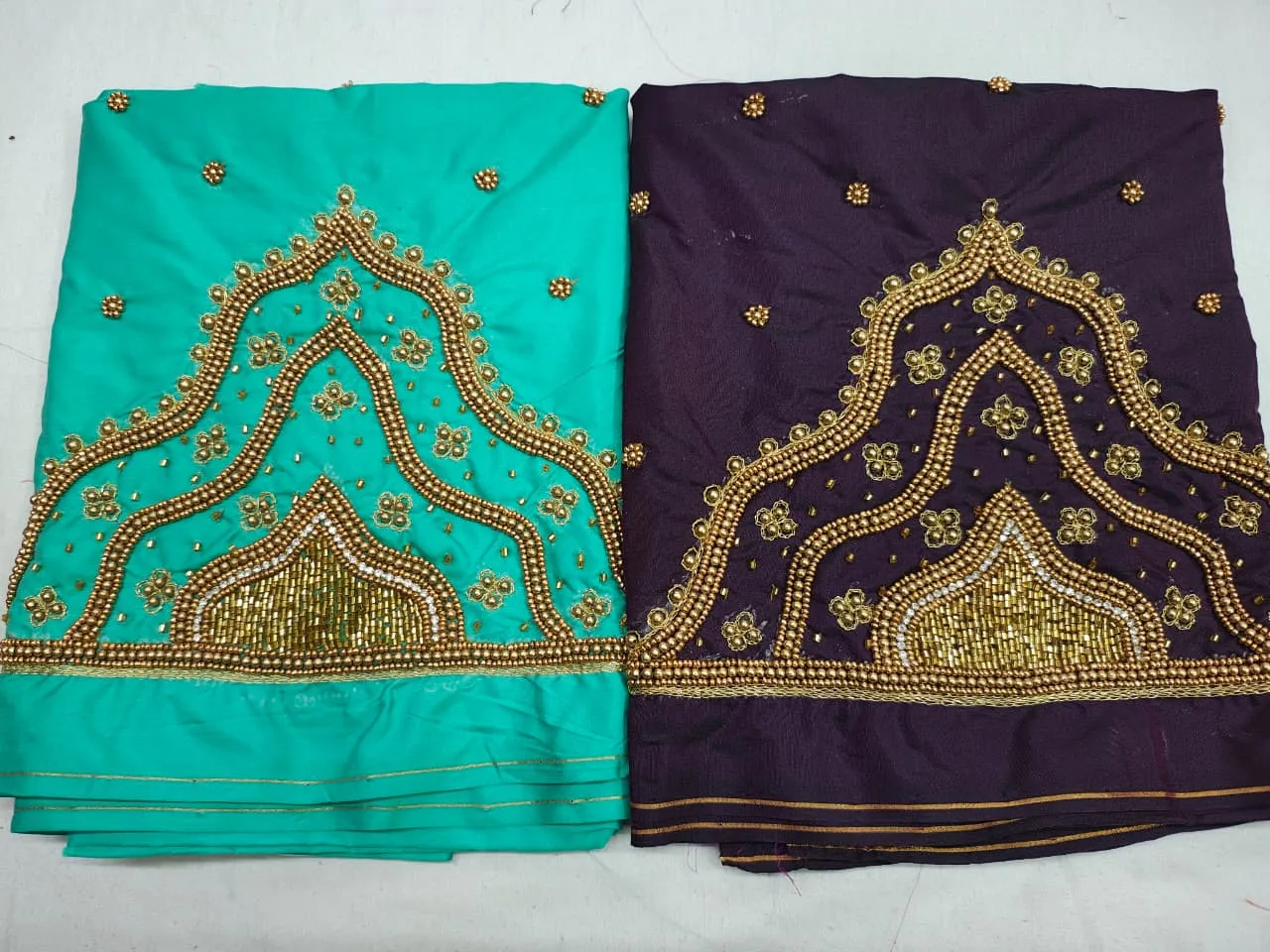 Red Temple Design Aari Work Blouse Premium Craft at Budget Price Limited Discount Offer - Image 8