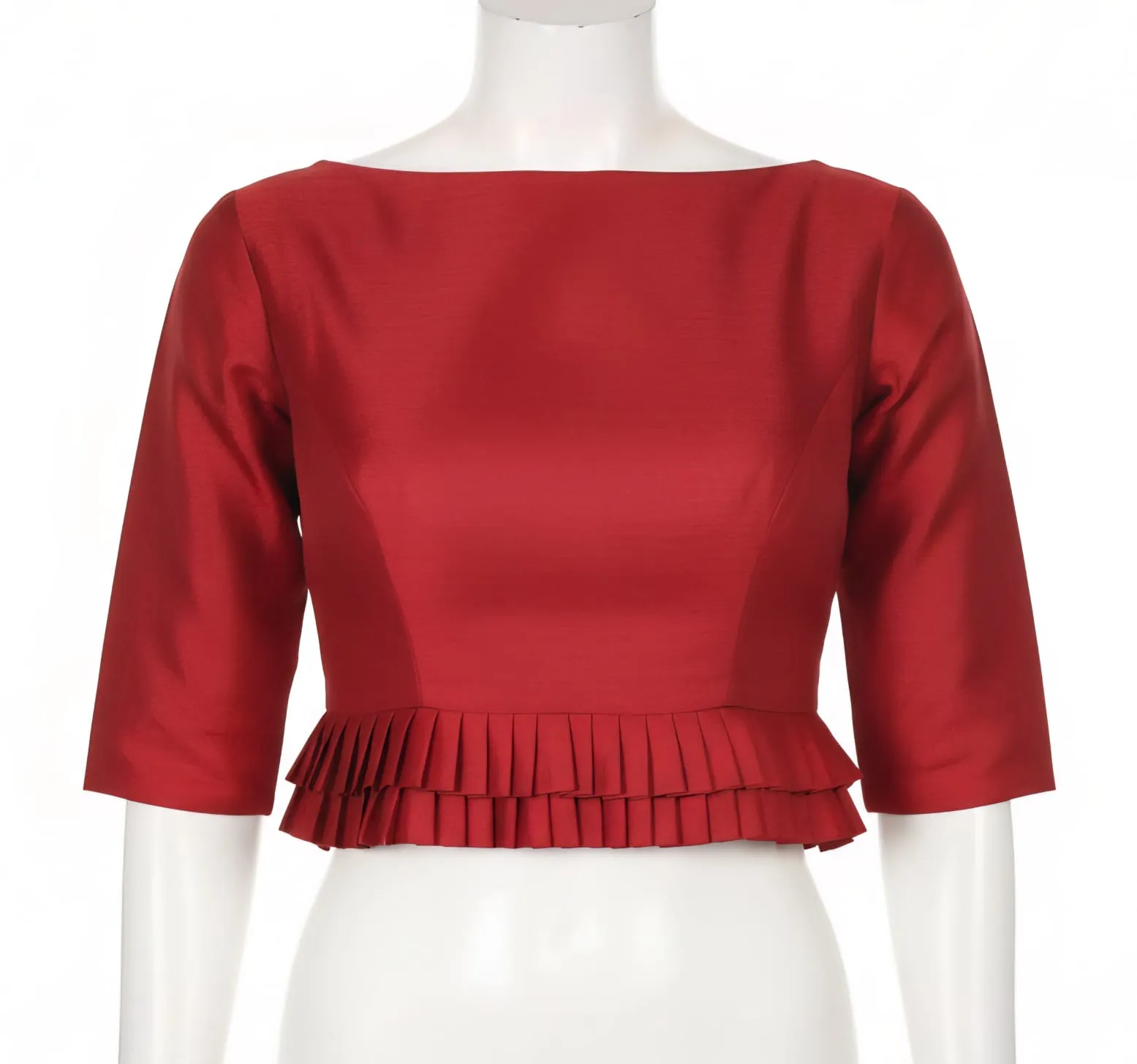 StatementMaking Designer High Neck Blouse with Frills | ReadytoWear Perfection
