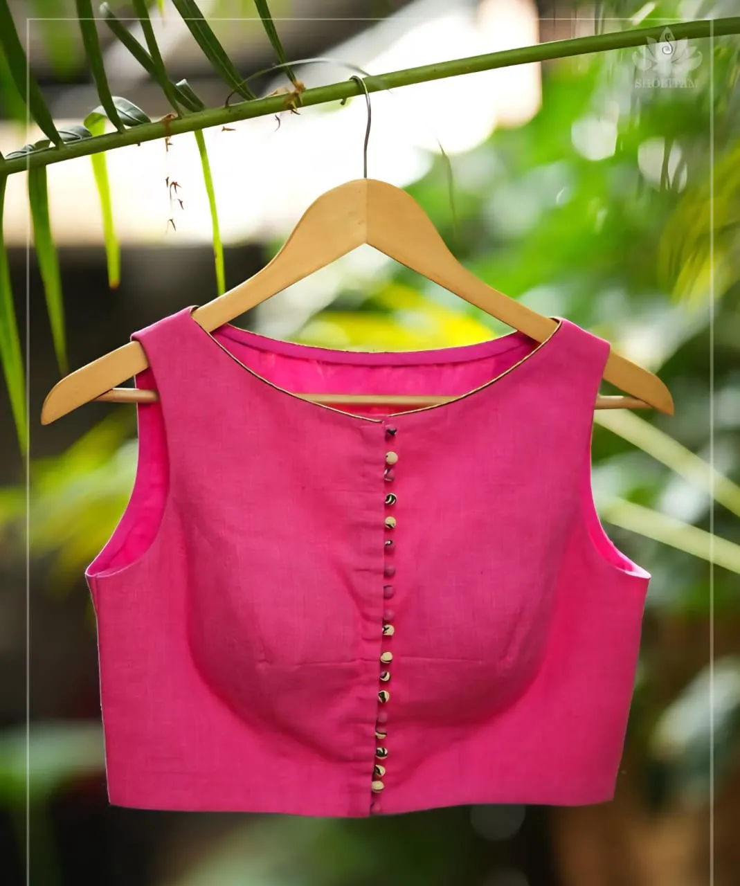 Stylish Pink High Neck Blouse for Women Trending Prince Cut Daily Wear - Image 2