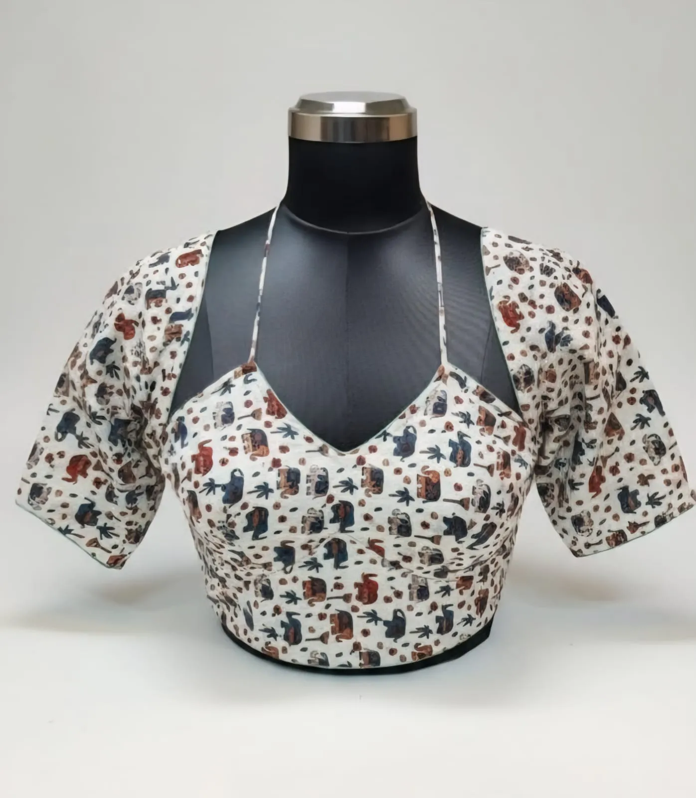 Trending Masba Style Kalamkari Cotton Blouse  Designer Ready-to-Wear Perfection