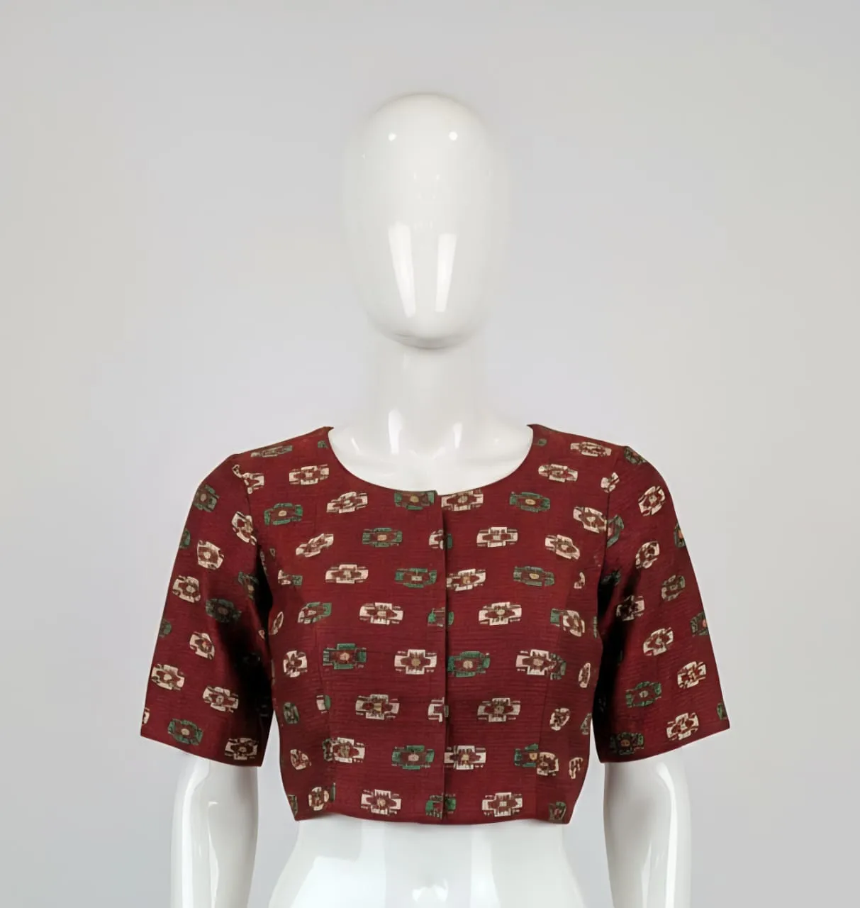 UltraSoft Cotton Printed Designer Blouse  Breathable LightweightReady to Wear