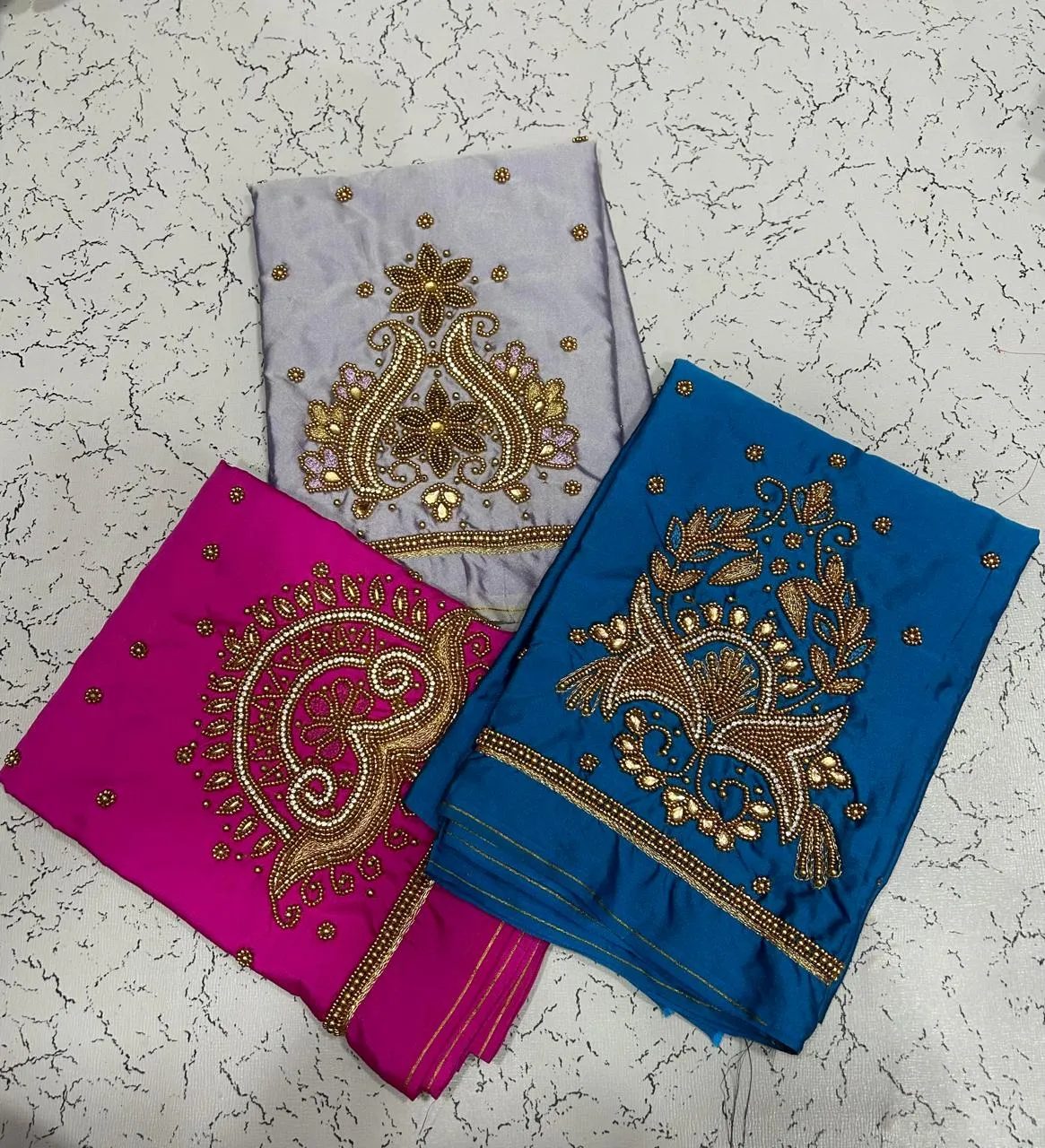 Viral Trend Alert Rin Blue Aari Work Blouses That Define Royal Elegance - Image 2