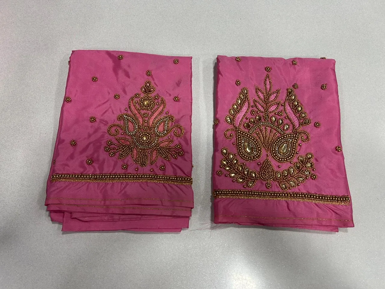 Dazzling Baby Pink Maggam Work Blouse mid LimitedTime Offer