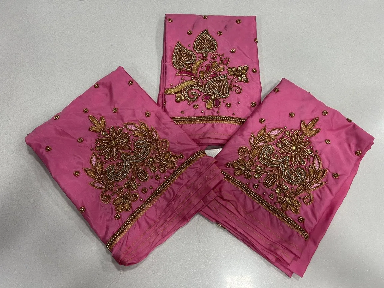 Dazzling Baby Pink Maggam Work Blouse mid LimitedTime Offer - Image 11