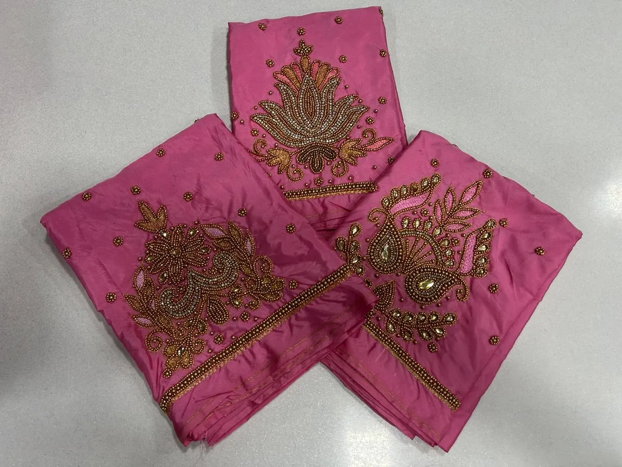 Dazzling Baby Pink Maggam Work Blouse mid LimitedTime Offer - Image 2