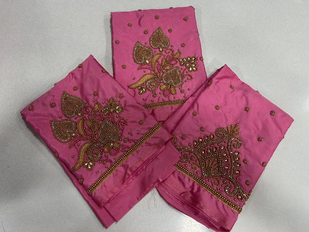 Dazzling Baby Pink Maggam Work Blouse mid LimitedTime Offer - Image 7