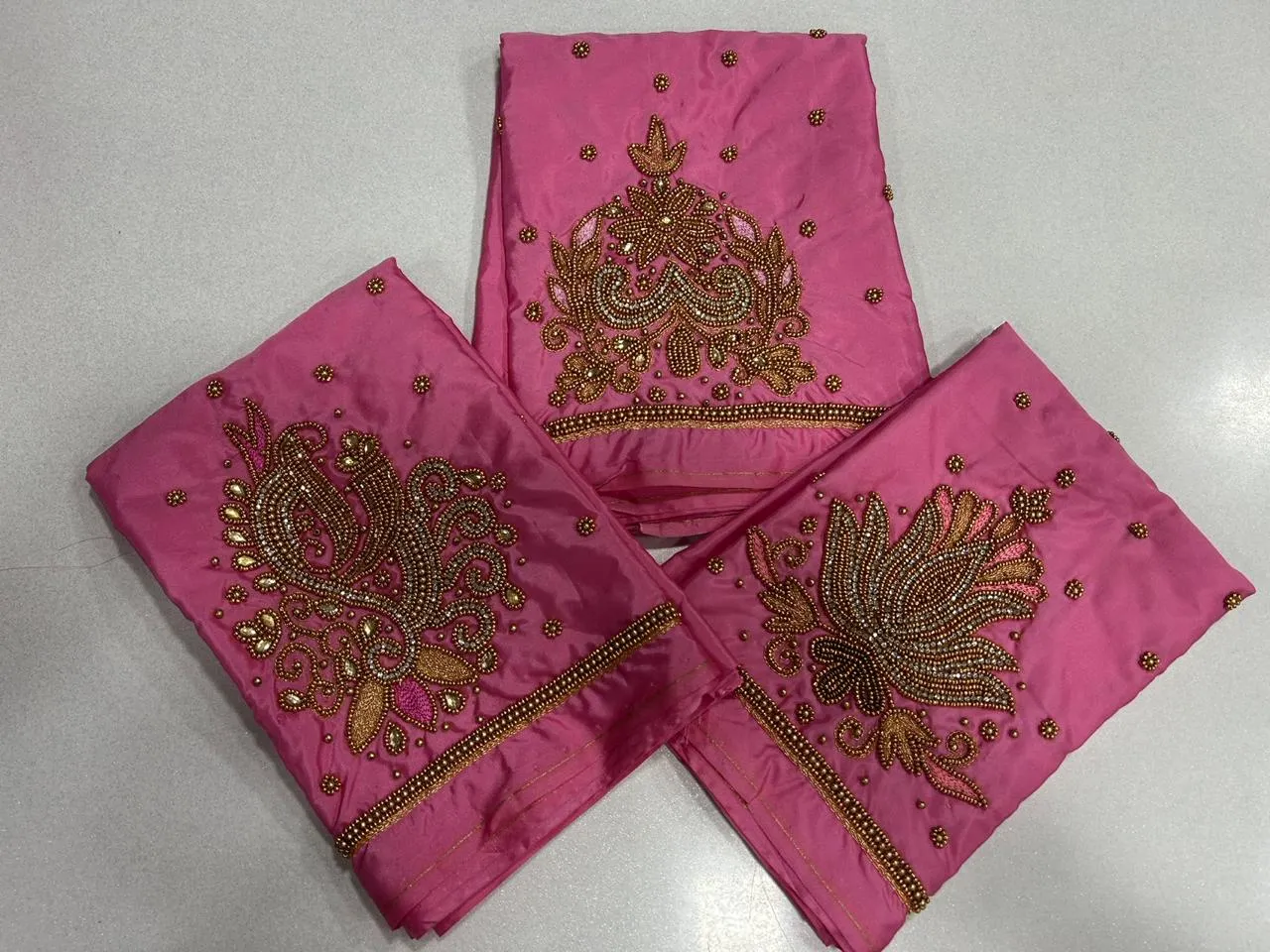 Dazzling Baby Pink Maggam Work Blouse mid LimitedTime Offer - Image 8