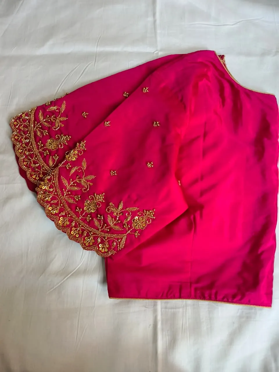 Designer Pink Cutwork Maggam Work Blouse  Bridal  Festive Wear Collection