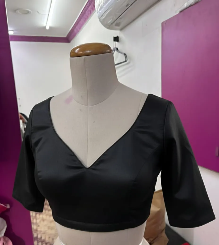 Elegant Bottle Green Fancy Blouse Ready Made Designer Look