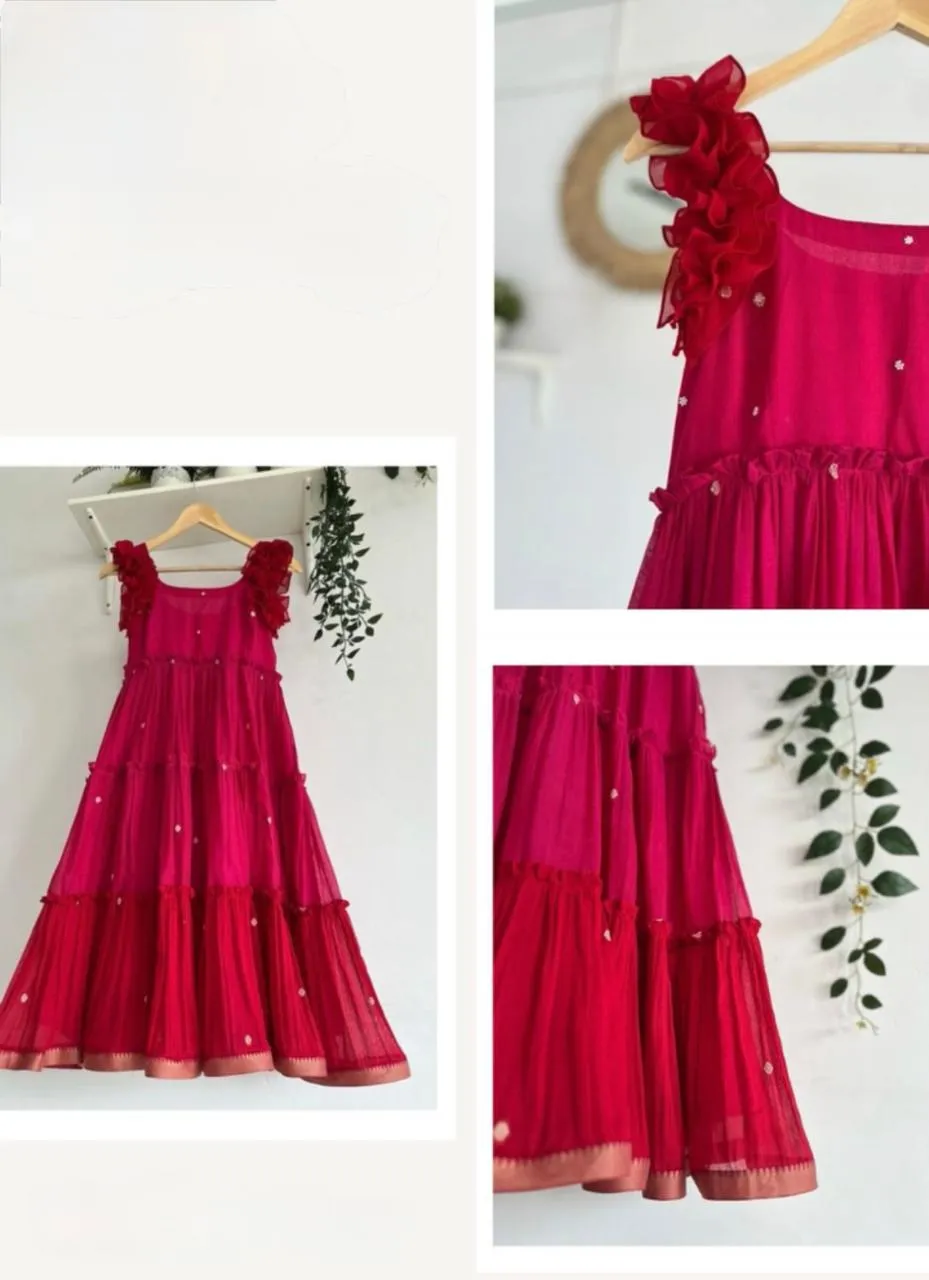 Exclusive Maheshwari Silk Cotton Frocks  PocketFriendly Fashion for Every Occasion