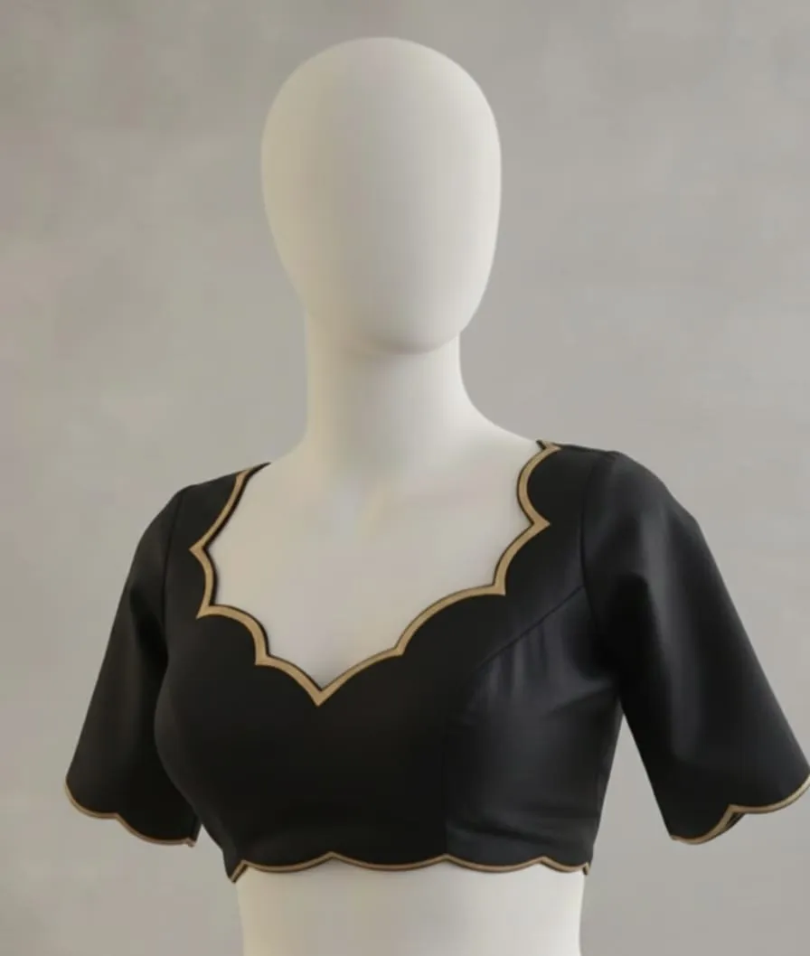 Half White Designer Cutwork Blouse Fancy Ready Made Ethnic Collection - Image 10