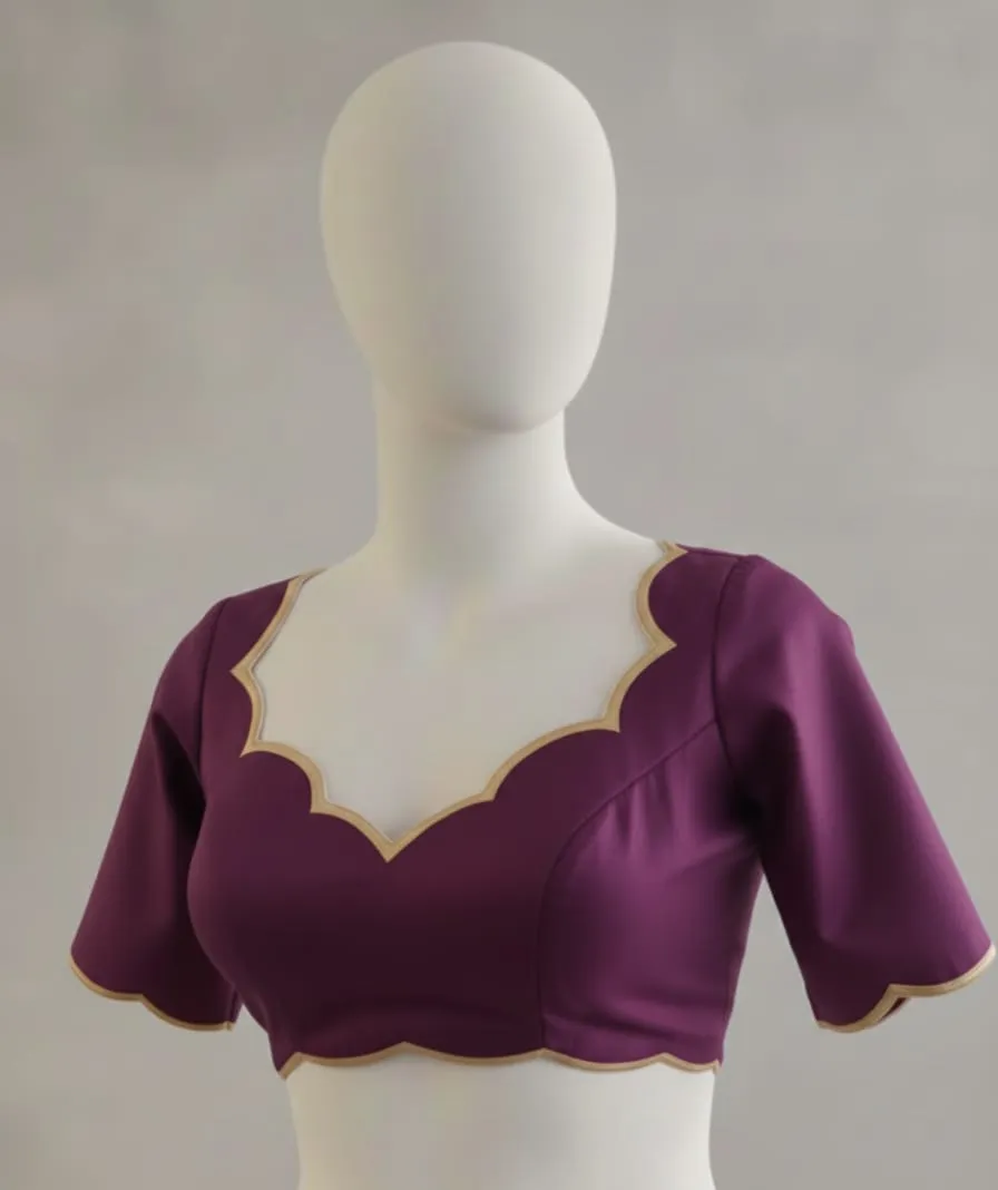 Half White Designer Cutwork Blouse Fancy Ready Made Ethnic Collection - Image 4