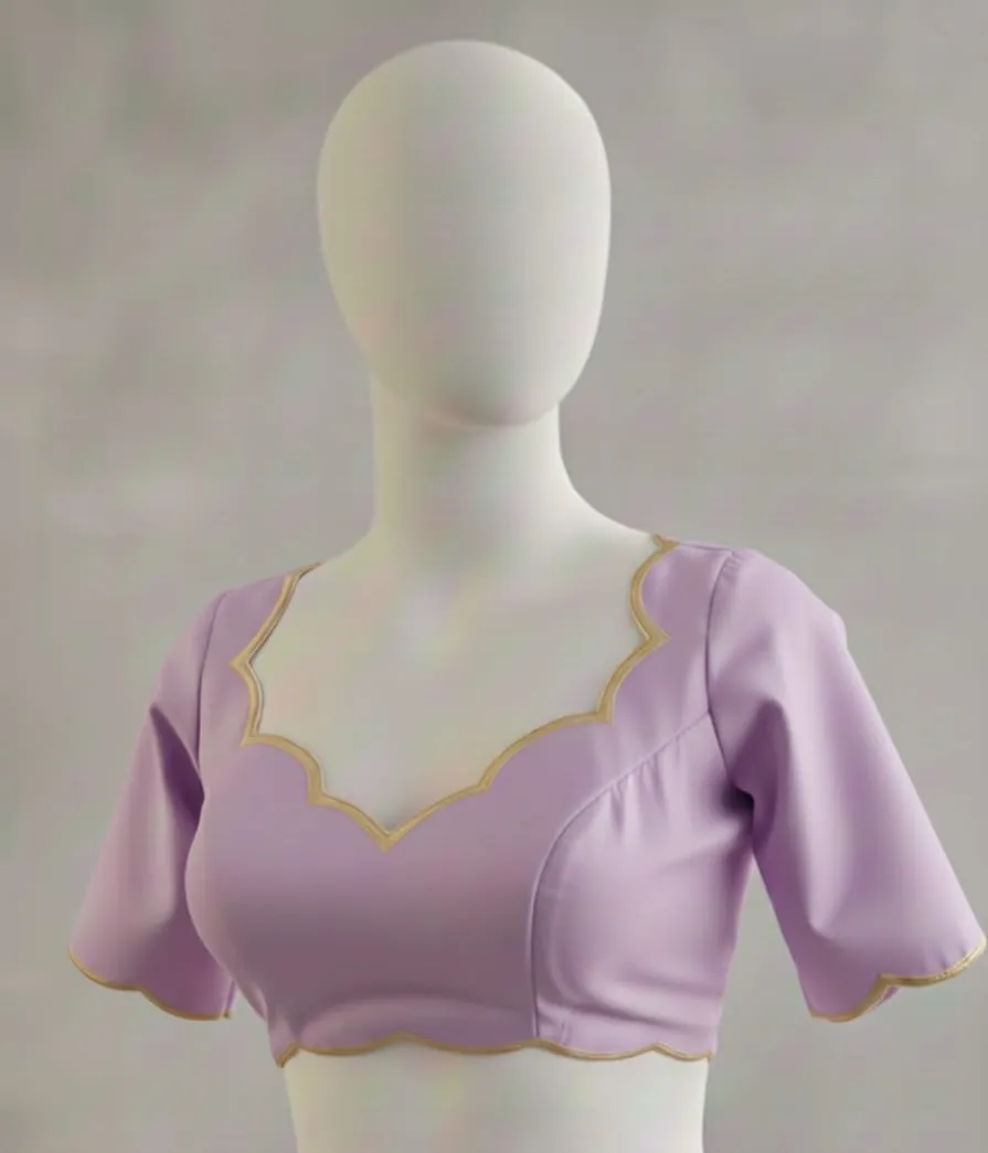 Half White Designer Cutwork Blouse Fancy Ready Made Ethnic Collection - Image 8