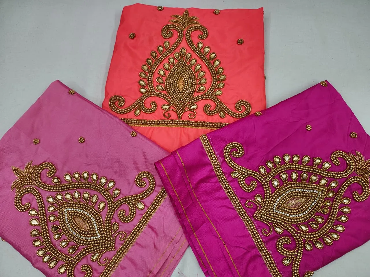Pink Beads Maggam Work Blouse  PocketFriendly Designer Wear for Festive Looks