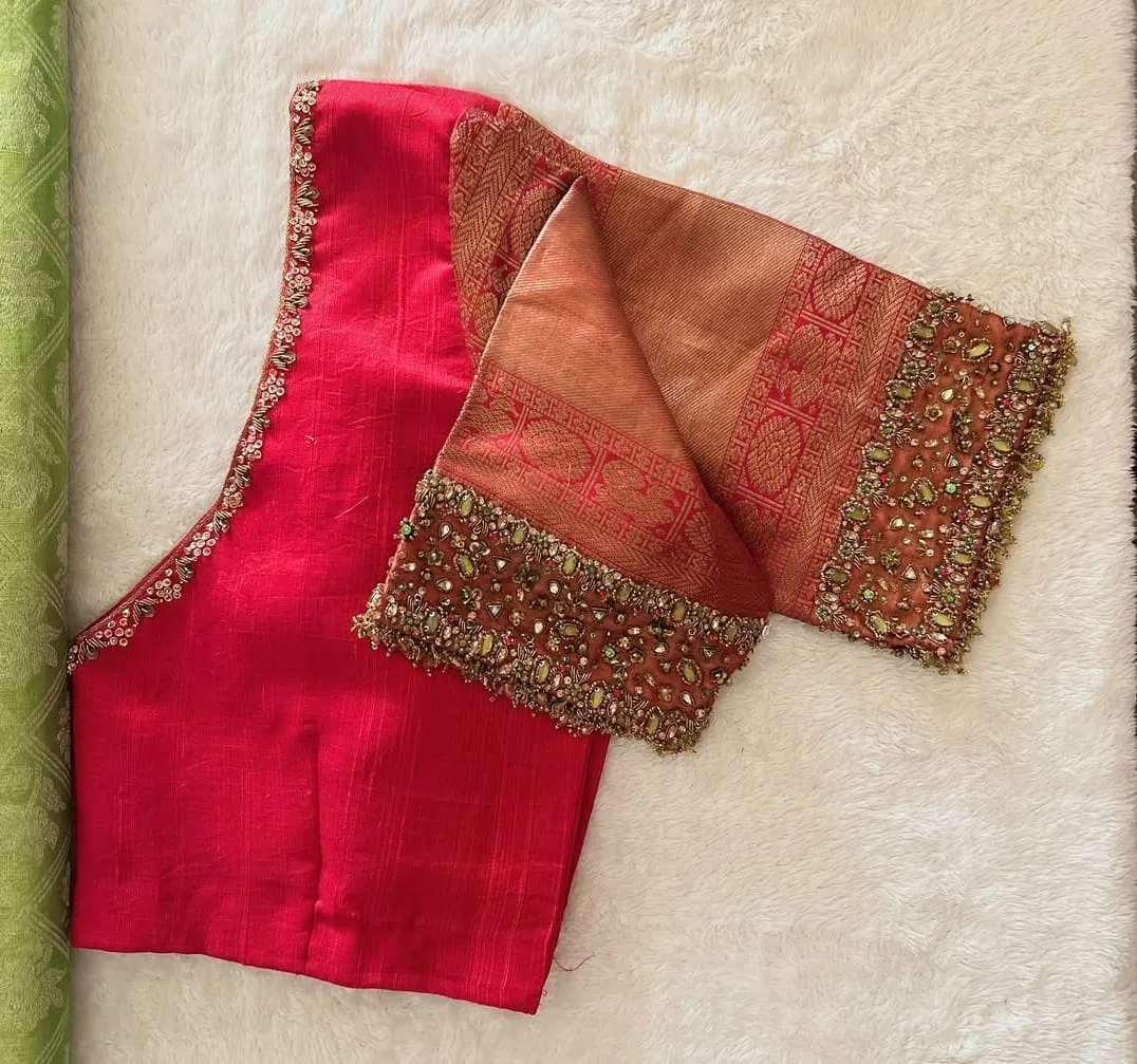 Pink Maggam Work Blouse Design  Latest Bridal  Wedding Collection