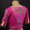 Traditional Bridal Maggam Work Blouse in Pink