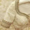 Traditional Bridal Maggam Work Blouse in Creame