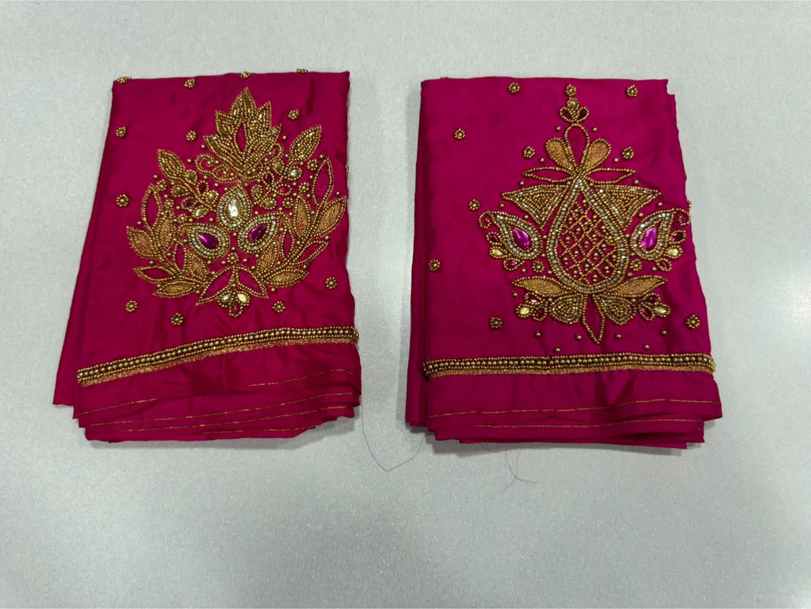 Shop Affordable Designer Pink Maggam Work Blouses Online Guaranteed Quality - Image 2