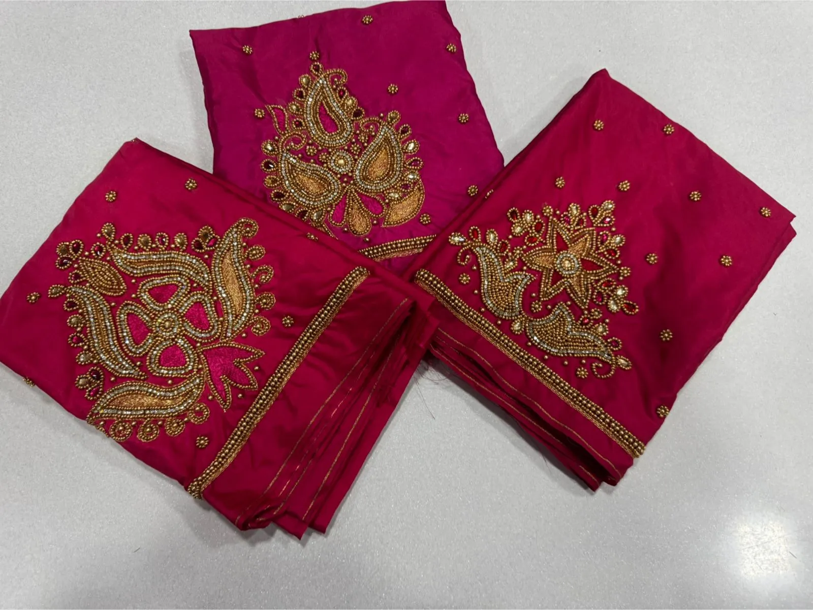 Shop Affordable Designer Pink Maggam Work Blouses Online Guaranteed Quality - Image 3