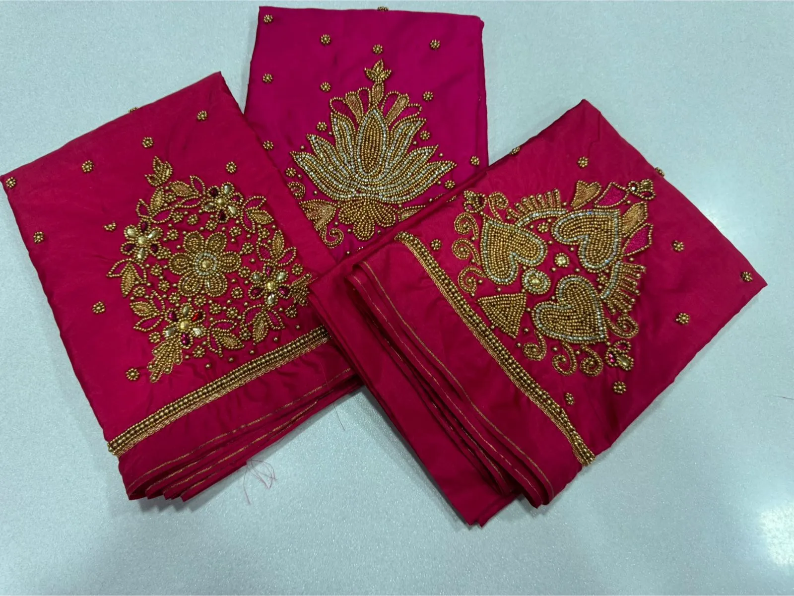 Shop Affordable Designer Pink Maggam Work Blouses Online Guaranteed Quality - Image 4