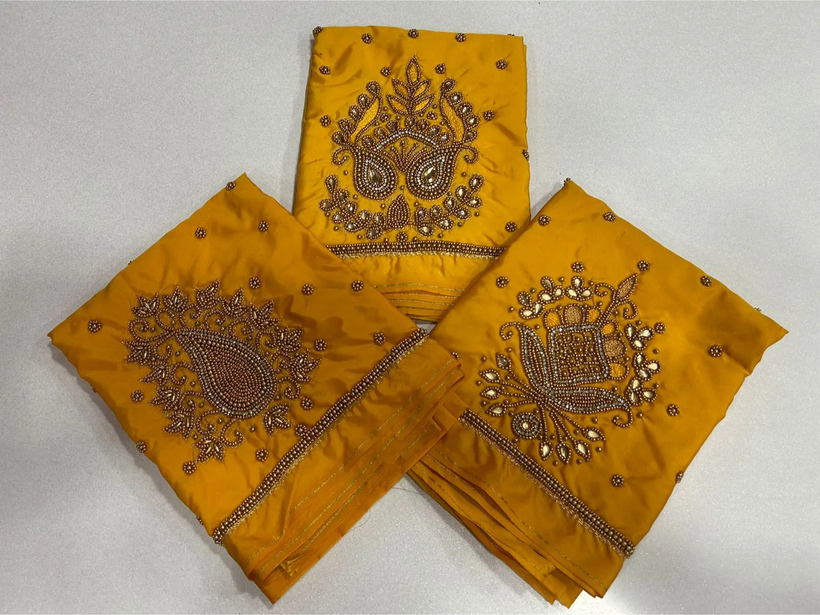 Stunning Yellow Maggam Work Blouse for Haldi Budget Friendly Saree Choli - Image 7
