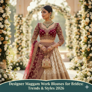 Bridal rawsilk maggam work blouse