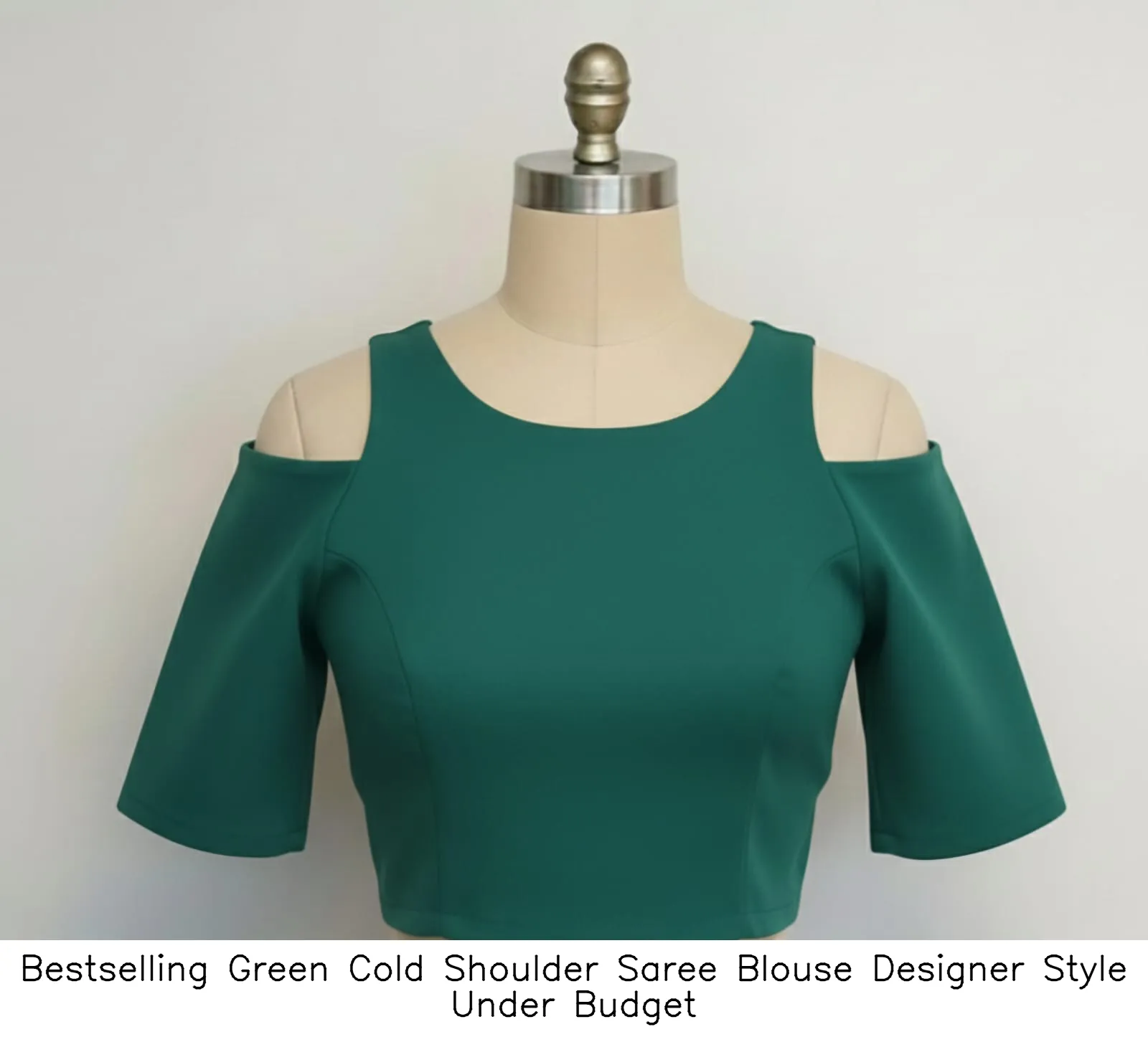 Bestselling Green Cold Shoulder Saree Blouse  Designer Style Under Budget