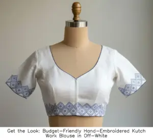 Handcrafted Kutch embroidery ready-to-wear blouse by KS Ethnic