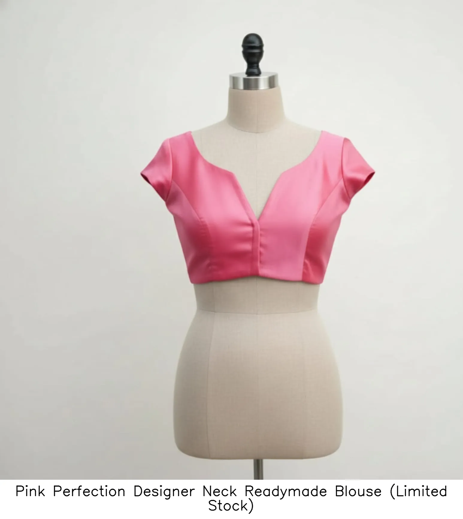 Pink Perfection Designer Neck Readymade Blouse (Limited Stock)