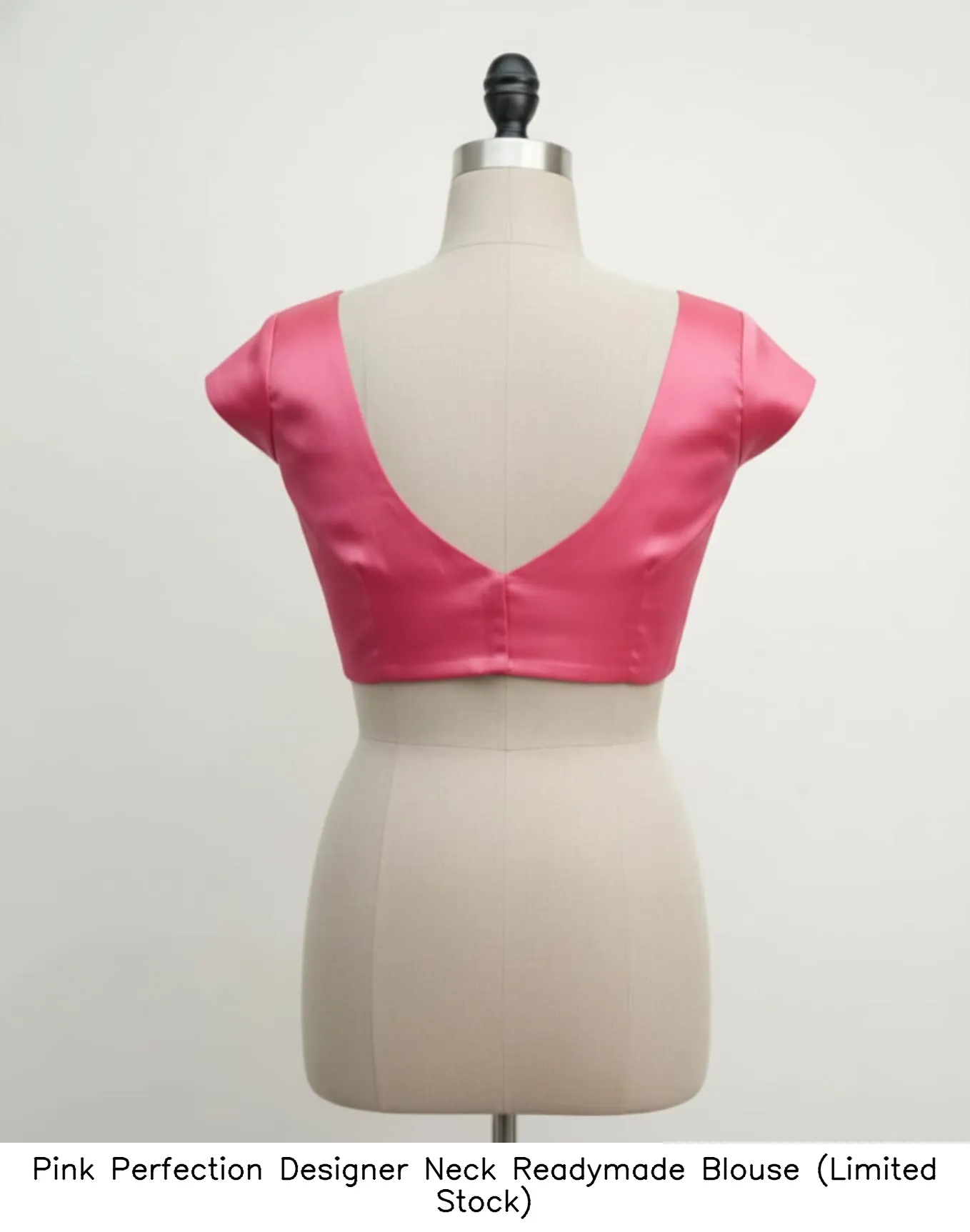 Pink Perfection Designer Neck Readymade Blouse (Limited Stock) - Image 2