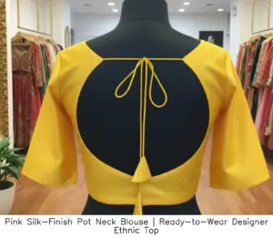 Elegant ethnic blouse design suitable for festive and daily wear