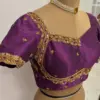 designer handcrafted maggam work blouse
