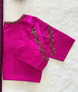 Handcrafted bridal Maggam work blouse – KSEthnic