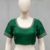 designer handcrafted maggam work blouse
