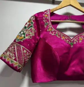 | Image Concept                 | Suggested ALT Text                                          || ----------------------------- | ----------------------------------------------------------- |
| Heavy Maggam embroidery       | Designer heavy Maggam work blouse for weddings – KSEthnic   |
| Minimalist embroidered blouse | Minimalist handcrafted blouse for festive wear – KSEthnic   |
| Bridal Maggam work blouse     | Handcrafted bridal Maggam work blouse – KSEthnic            |
| Artisan embroidery process    | Skilled artisan crafting Maggam work blouse – KSEthnic      |
| Styled blouse with saree      | Timeless ethnic elegance with Maggam work blouse – KSEthnic |
