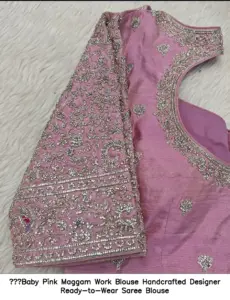 Bridal Maggam work designer blouse for silk sarees
