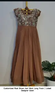 Ready-to-wear blouse showing standard sizing and structured fit