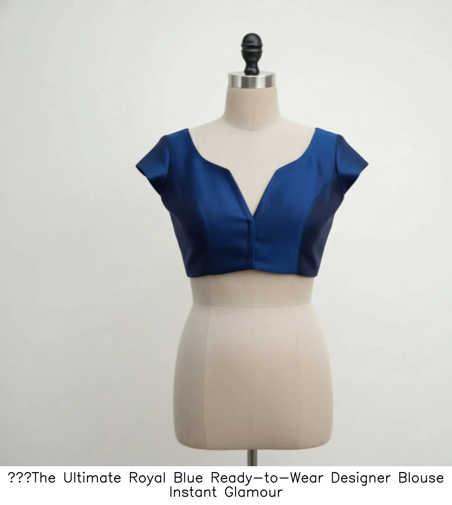 ​The Ultimate Royal Blue Ready-to-Wear Designer Blouse  Instant Glamour